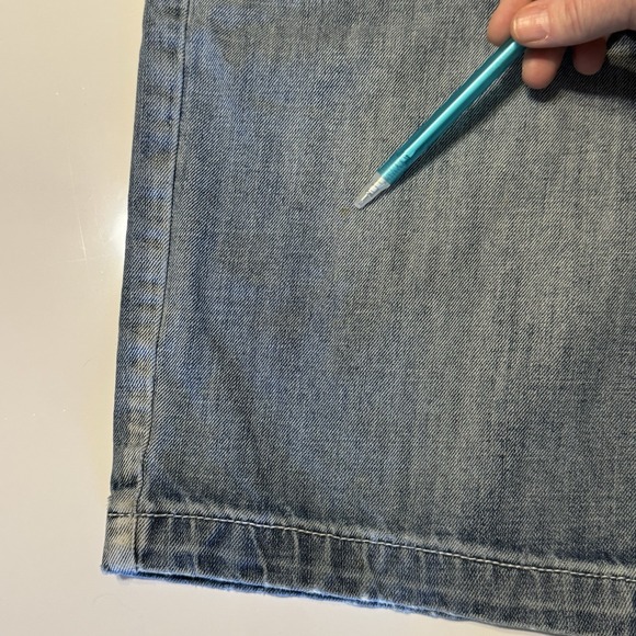 Flypaper Jean Shorts Men's 34 Distressed Skater Grunge Y2K Long - Picture 8 of 15